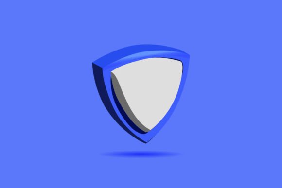 3d Blank Blue Shield Design Vector: A Versatile Tool for Modern Designers