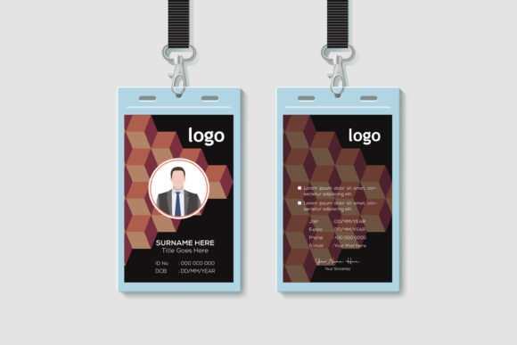 3D Geometric Id Card Design