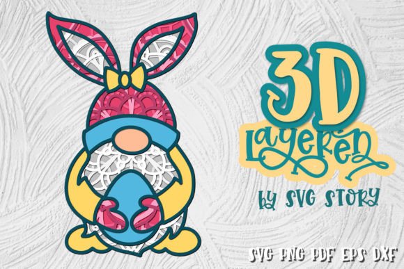 3D Gnome Easter SVG Design: A Unique Blend of Craft and Digital Art