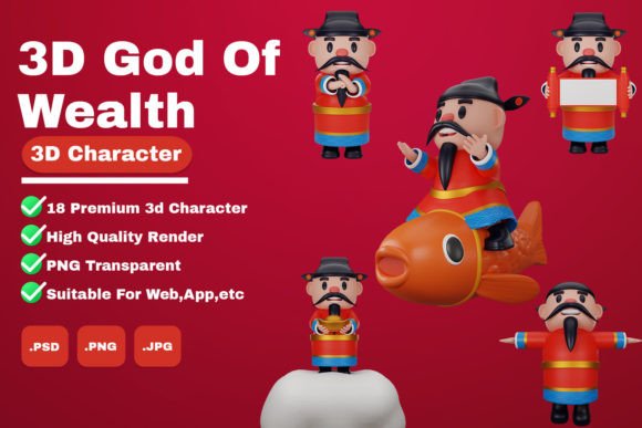 3d God of Wealth Chinese New Year: A Modern Approach to Tradition