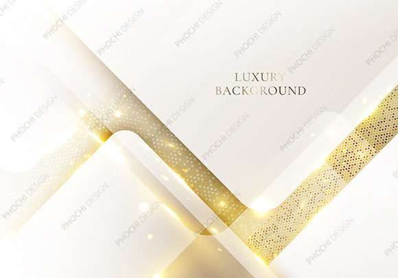 3D Luxury White Triangles Gold Line: A Modern Statement in Design and Elegance