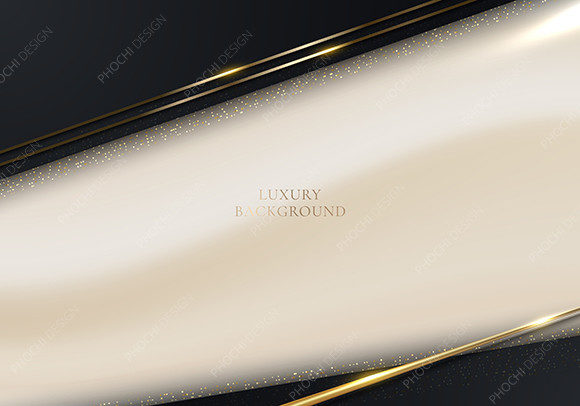 3D Modern Luxury Golden Template Design