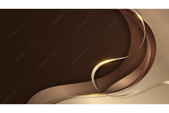 Abstract 3D Luxury Golden Wave Paper Cut: A Modern Artistic Innovation