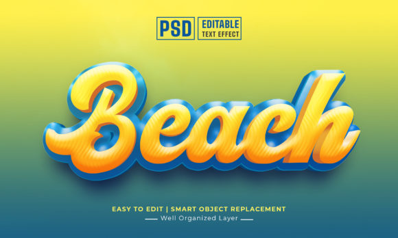 Beach 3D Text Style Effect Editable: A Practical Evaluation