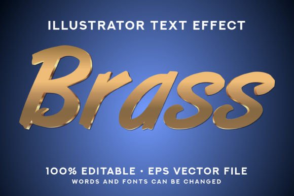 Brass Text Style Effect: A Bold Creative Choice