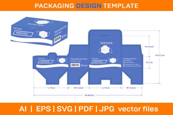 FACE MASK BOX PACKAGING DESIGN TEMPLATE: A Strategic Element in Modern Branding