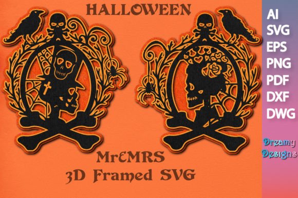 Halloween Mr Mrs 3D Framed Skull SVG: Strategic Use for Creative and Business Goals