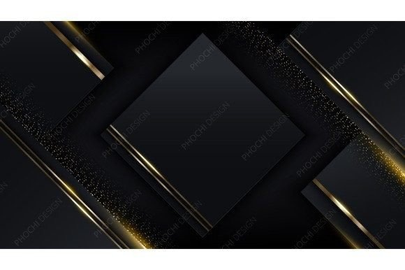 Modern Luxury Black Squares Gold Stripes: A Stylish and Sophisticated Choice