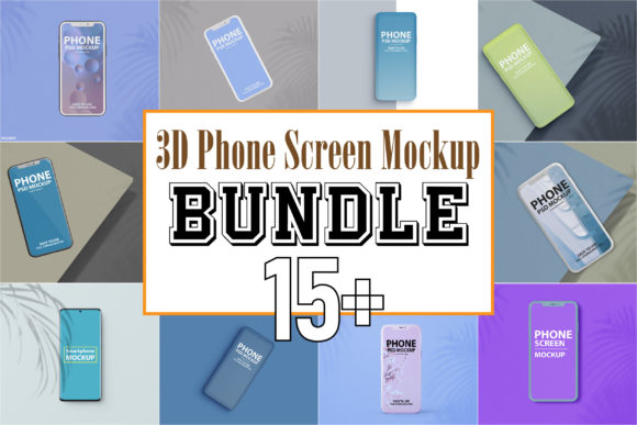 Phone Screen Mockup Bundle V.05