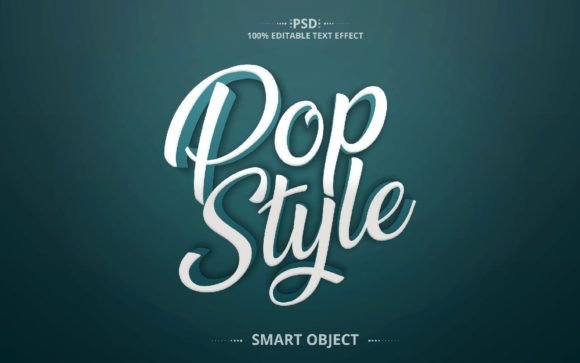 Pop Style 3D PSD Text Effect Design: A Creative Tool for Visual Impact