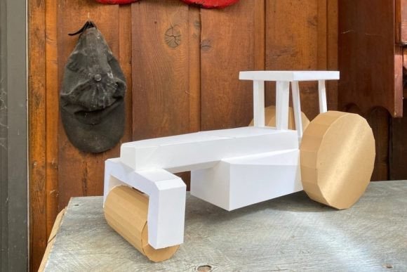 Tractor 3D Paper Toy: A Creative and Educational Tool