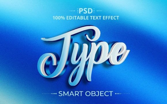 Type 3D PSD Text Effect Design for Creative Professionals