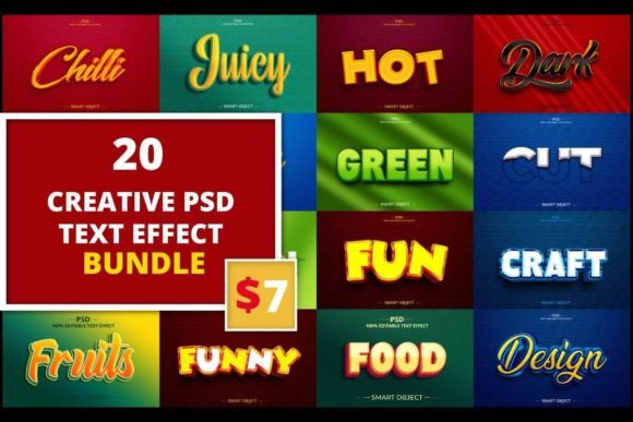 Unlocking Creativity: The Power of the PSD Best 3D Creative Text Effect Design Bundle